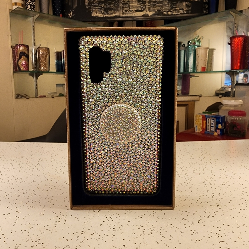 LuxAddiction AB Crystal popsocket case for Samsung Galaxy Note 10+